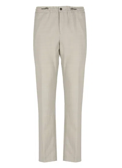 Pt Torino Relaxed Fit Beige Wool Trousers In Neutrals