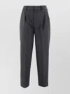 Pt Torino Relaxed Trousers With Pleats And Pockets In Gray