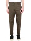 Pt Torino Pressed-crease Straight-leg Trousers In Brown