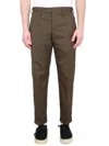 Pt Torino Pressed-crease Straight-leg Trousers In Brown