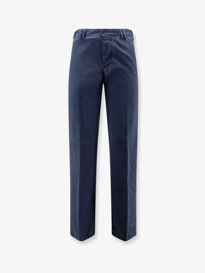 Pt Torino Reworked Michael Deluxe Cotton Trousers In Blue