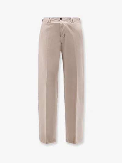 Pt Torino Reworked Michael Deluxe Cotton Trousers In Neutral