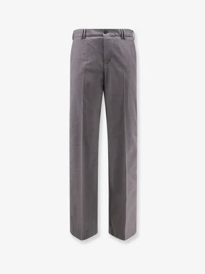 Pt Torino Reworked Michael Stretch Virgin Wool Trousers In Gray
