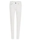 Pt Torino Low-rise Skinny-cut Jeans In Bianco