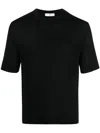 Pt Torino Round-neck Stretch T-shirt In Black