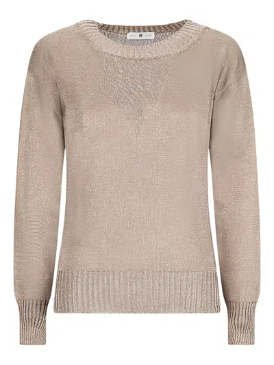 Pt Torino Roundneck Jumper In Neutral