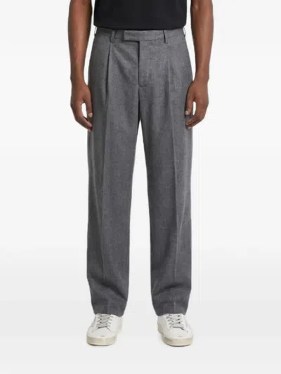 Pt Torino Samuel Tailored Trousers In Gray