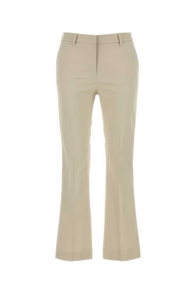Pt Torino Sand Stretch Cotton Pant In Beige