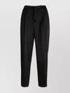 PT TORINO SATIN TROUSERS WITH BELT LOOPS AND PLEATS