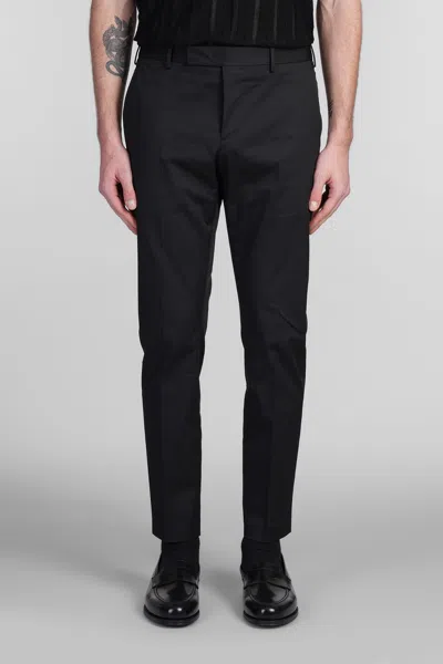 Pt Torino Sd59 Pants In Black Cotton