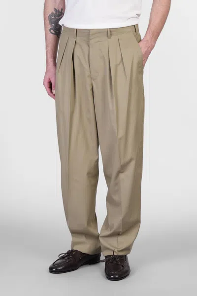 Pt Torino Sd65 Pants In Green Wool And Polyester In Multi