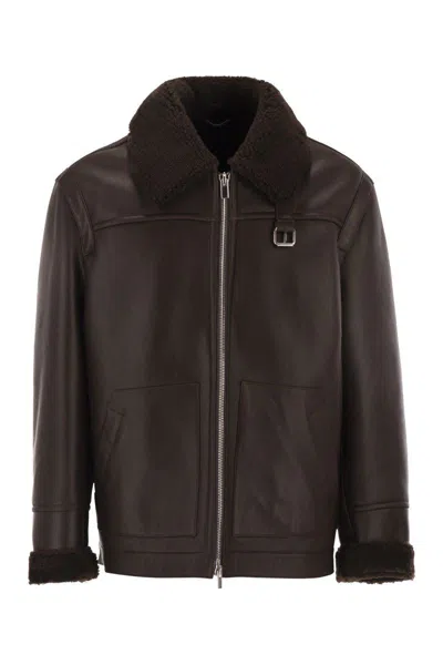PT TORINO PT TORINO SHEARLING AVIATOR JACKET
