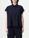 Pt Torino Wool Shirt Short Sleeves In Blue