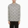Pt Torino Printed Long-sleeved Shirt In White