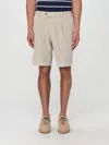 Pt Torino Bermuda Shorts In Cotton In Beige