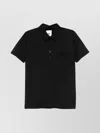 Pt Torino Short Sleeve Polo Shirt Featuring Chest Pocket In Black