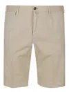 Pt Torino Cotton Bermuda Shorts In Brown