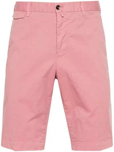 Pt Torino Mid-rise Straight Shorts In Pink