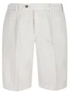 Pt Torino Pleated Shorts In White