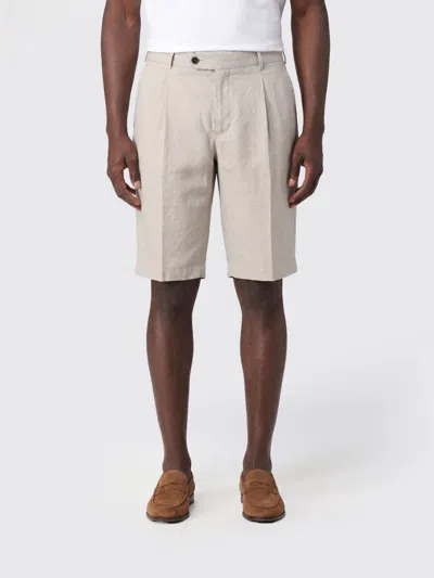 Pt Torino Pleated Belt-loop Shorts In Neutral