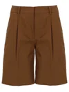 Pt Torino Brown Solid Shorts In Brown