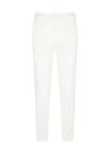 Pt Torino Cotton Trousers With Rear And Side Pockets In White