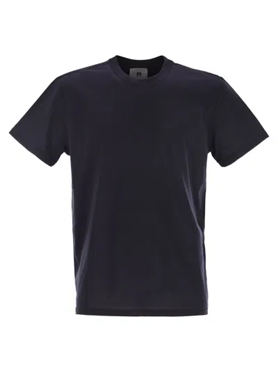 Pt Torino Silk And Cotton Jersey Knit In Black