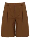 Pt Torino Brown Solid Shorts In Brown