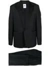 Pt Torino Single-breasted Wool-blend Blazer In Black