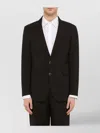 Pt Torino Black Single-breasted Jacket In Wool Blend In Brown