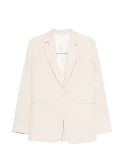 Pt Torino Single-breasted Notch-lapel Blazer In Neutral