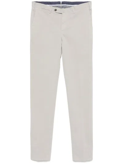 Pt Torino Skinny Cotton Chino Pants In Grey
