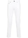 Pt Torino Low-rise Skinny-cut Jeans In White