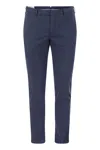PT TORINO PT TORINO SKINNY TROUSERS IN COTTON AND SILK