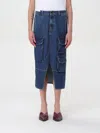 Shop Pt Torino Skirt  Woman Color Blue