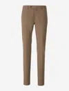 Pt Torino Slim Chino Pants In Brown