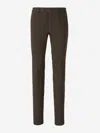 Pt Torino Gabardine Skinny Pants Clothing In Brown