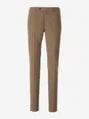 Pt Torino Slim Chino Pants In Brown