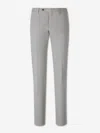 Pt Torino Button-fastening Trousers In Gray