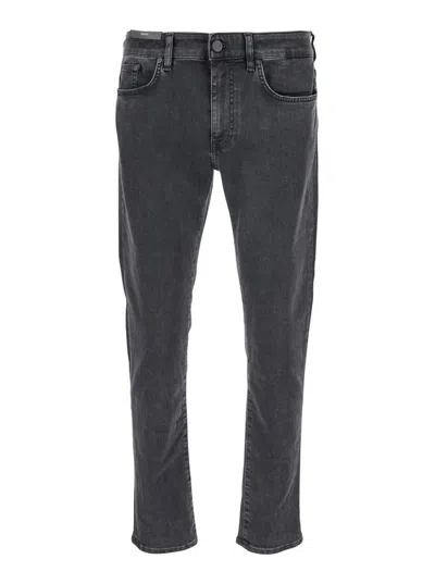 Pt Torino Rock Black Skinny Jeans In Cotton Blend Man In Grey