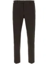Pt Torino Cotton Trousers With Front And Back Pockets In Brown