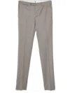 Pt Torino Slim-cut Trousers In Neutrals