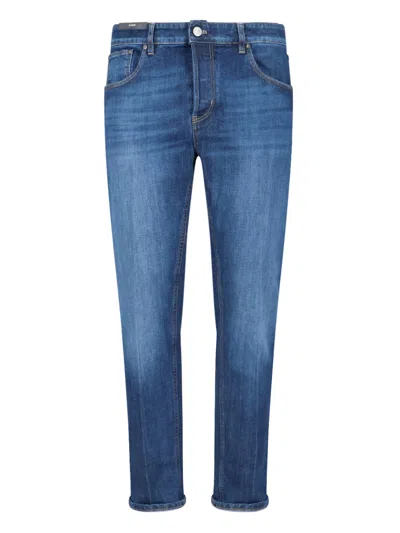 Pt Torino Slim Cut Washed Effect Jeans