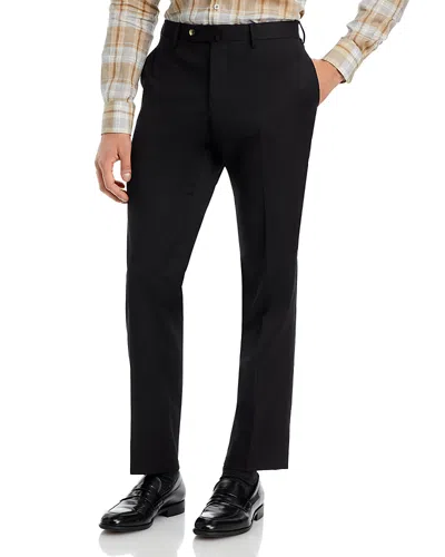 Pt Torino Tailored Stretch-wool Trousers In Black