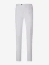 Pt Torino Slim Fit Stretch Chino Pants In White