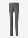 Pt Torino Super Slim Pied De Poule Wool Trousers