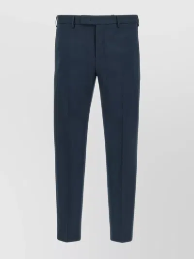 Pt Torino Slim Fit Trousers Belt Loops In Blue