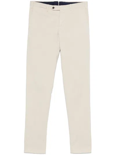 Pt Torino Slim-fit Trousers In Neutrals