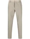Pt Torino Slim-fit Trousers With Smooth Finish And Discreet Pockets In Animal Print