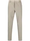 Pt Torino Slim-fit Trousers With Smooth Finish And Discreet Pockets In Gray